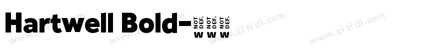 Hartwell Bold字体转换